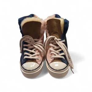 Converse Women's Sneakers in Pink, Brown, and Blue